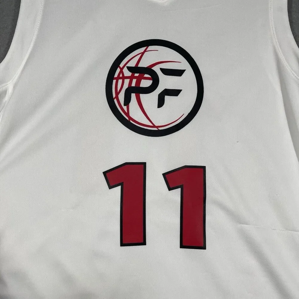 Jordan Jersey Men Medium White PF Principle First Academy 11 Humility Basketball
